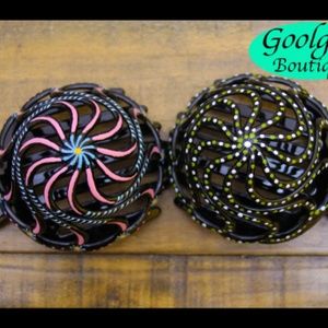 Hair Clip, Hand Painted, Octopus Hair Bun